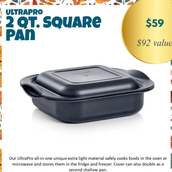 NWT Tupperware 2 Qt Square UltraPro - Picture 1 of 4